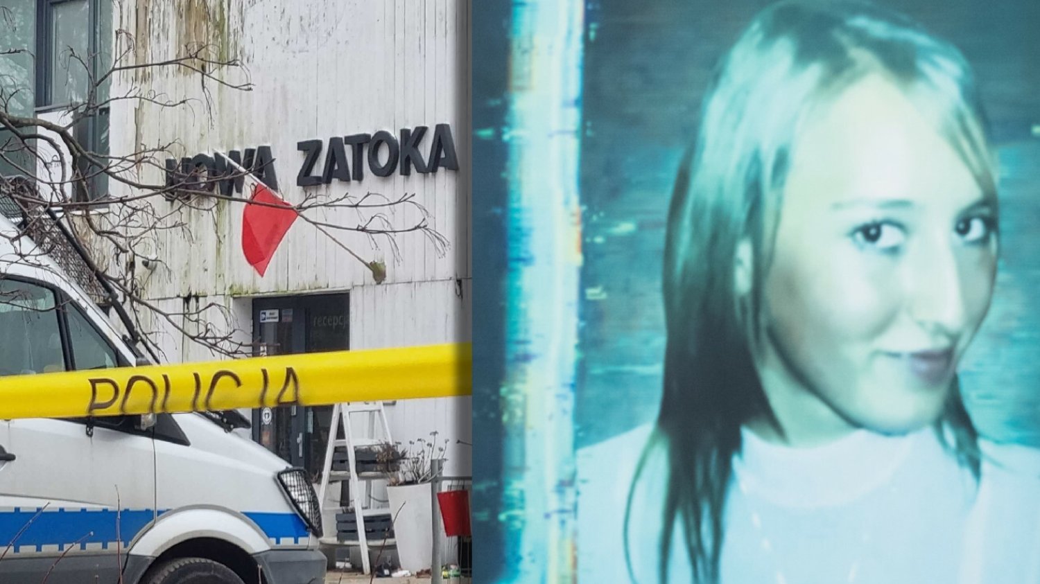 Działania służb przy Nowej Zatoce i archiwalne zdjęcie Iwony Wieczorek (z okładki książki Janusza Szostaka)