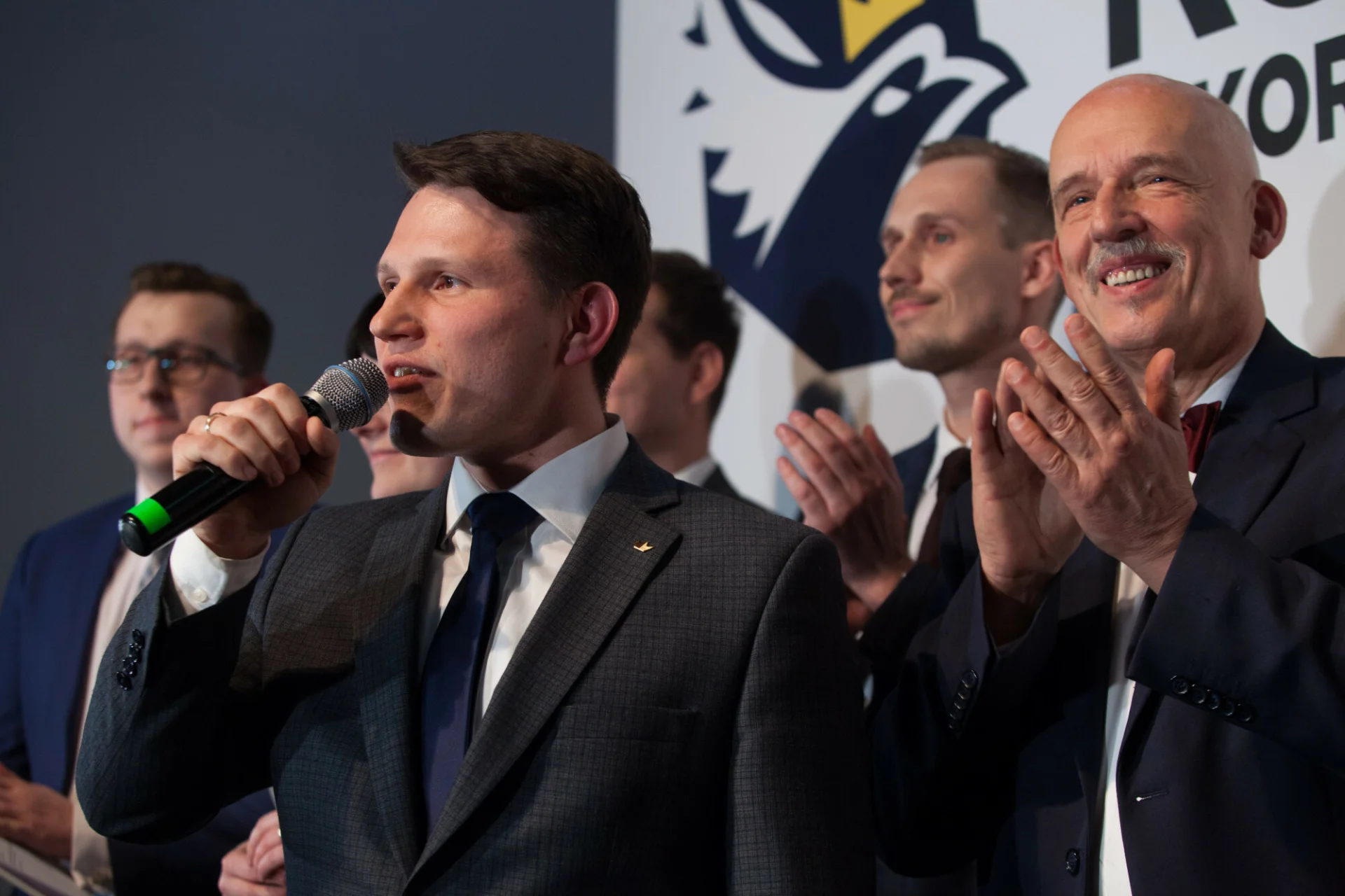 Sławomir Mentzen i Janusz Korwin-Mikke z Konfederacji