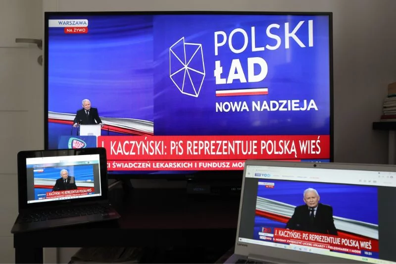 Prezentacja założeń programowych Polskiego Ładu, nazywanego wcześniej Nowym Ładem.