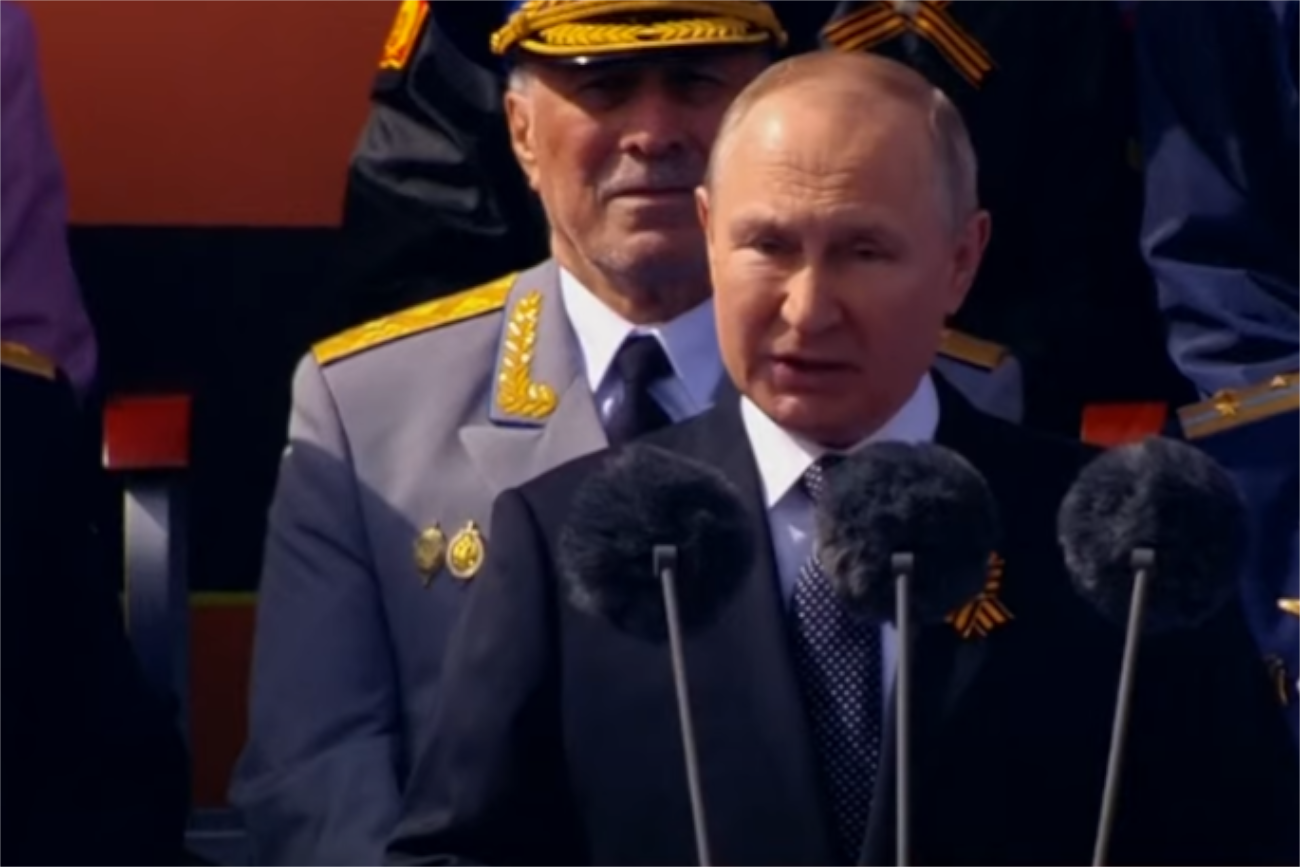 Władimir Putin przemawiał na Placu Czerwonym.