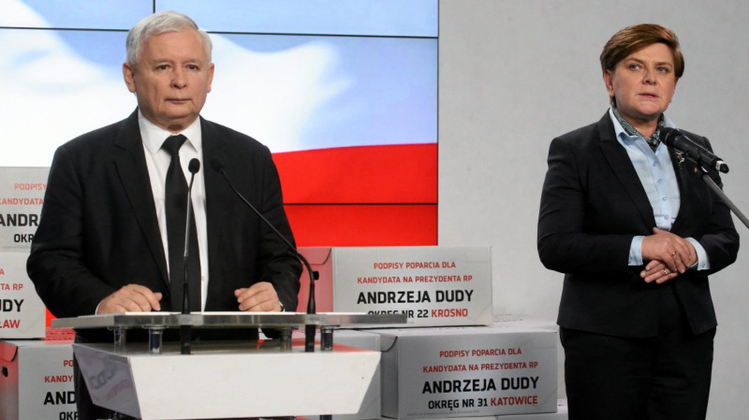 Andrzej Duda miał wewnętrzną konkurencję w PiS? Kaczyński: "Była też jedna pani. Duda ma najwięcej atutów"