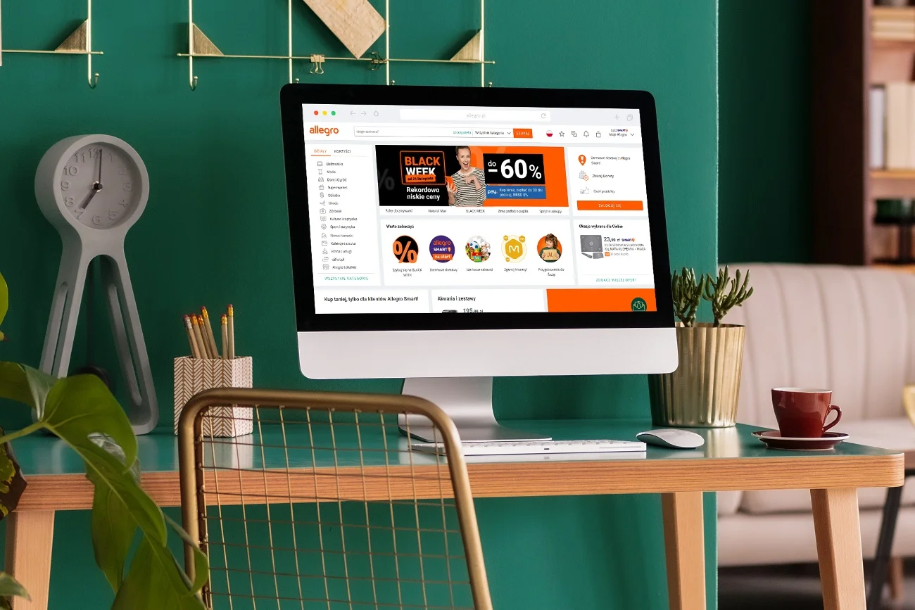 Z okazji Black Week i Black Friday serwis Allegro, jedna z największych platform e-commerce, proponuje kupującym tysiące produktów w mistrzowskich cenach w najróżniejszych kategoriach i od najbardziej renomowanych marek
