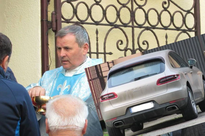 Sprawa ks. Wiesława Maciaszka z Kasiny Wielkiej za sprawą doniesień o jego porsche za 400 tys. zł obiegła całą Polskę.