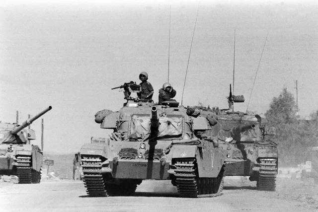 Izraelskie czołgi Centurion.