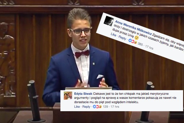 Przemówienie tego ucznia odbiło się wielkim echem. Niestety z mało pozytywnych powodów.