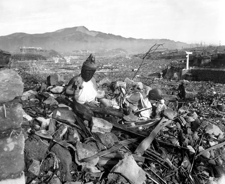 Nagasaki 6 tygodni po eksplozji bomby atomowej.