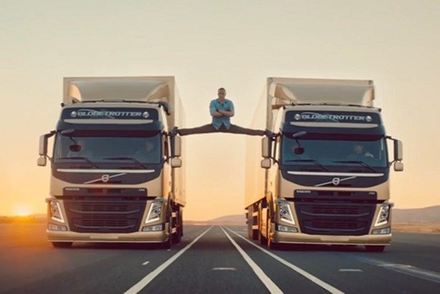 Jean-Claude Van Damme poleca ciężarówki marki Volvo. W niekonwencjonalny sposób