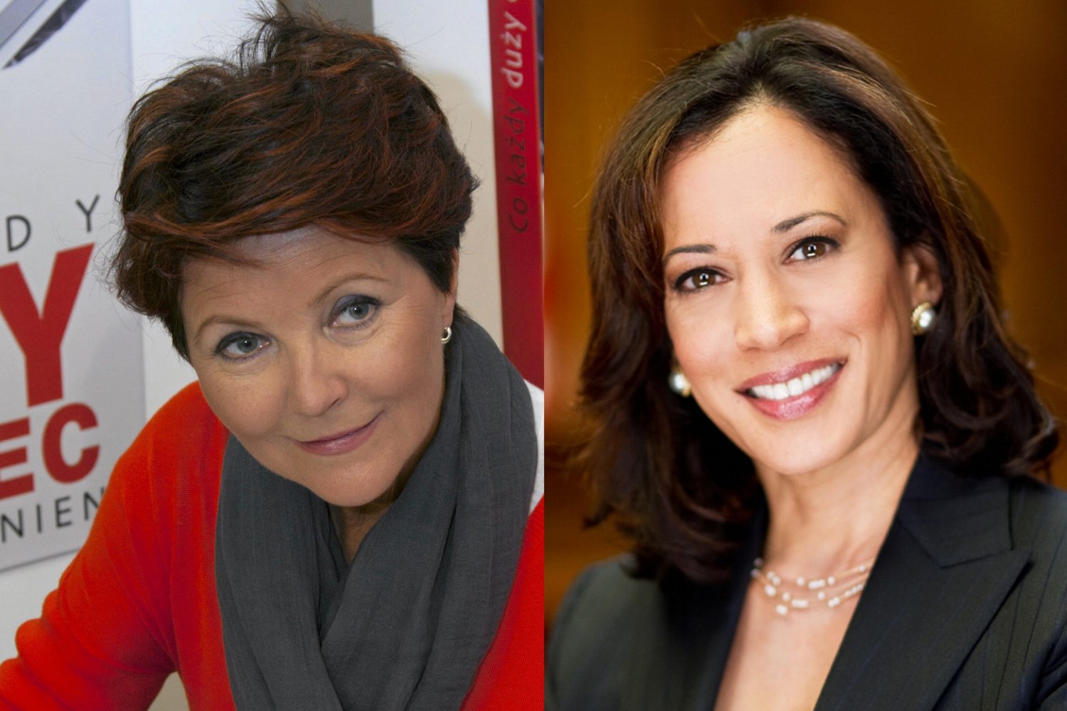 Jolanta Kwaśniewska i Kamla Harris