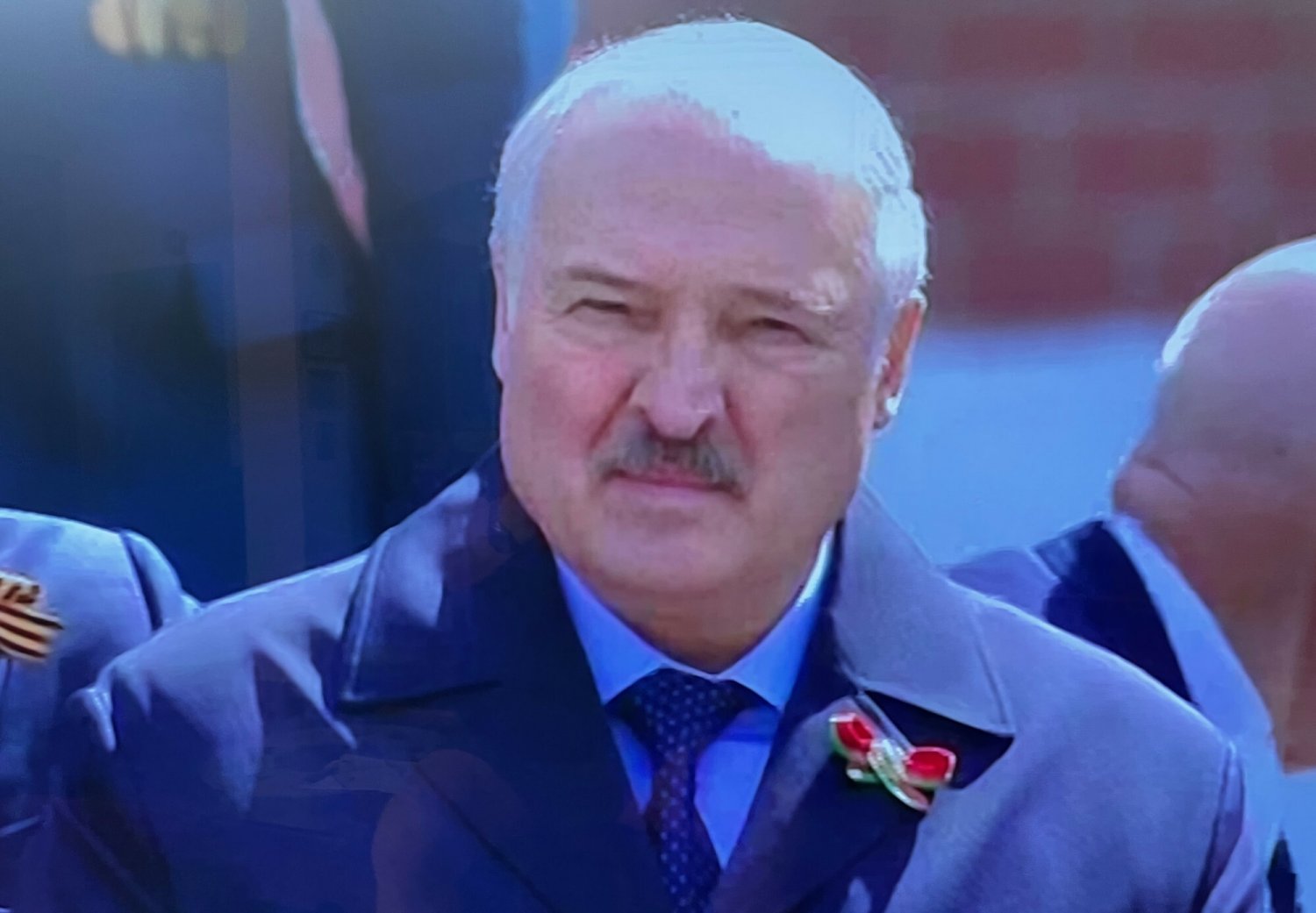 Aleksandr Łukaszenka na obchodach Dnia Zwycięstwa w Moskwie.