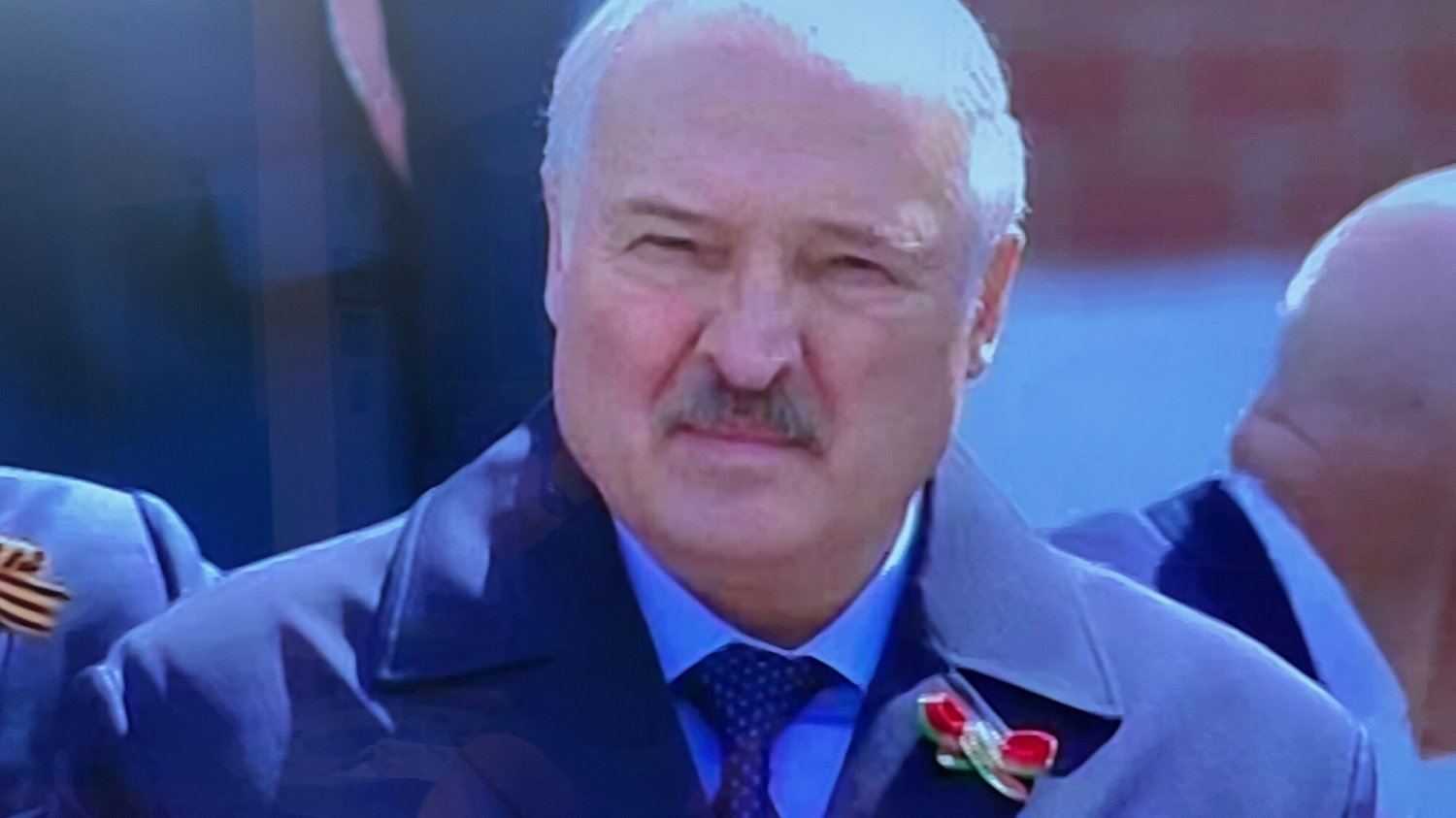 Aleksandr Łukaszenka na obchodach Dnia Zwycięstwa w Moskwie.