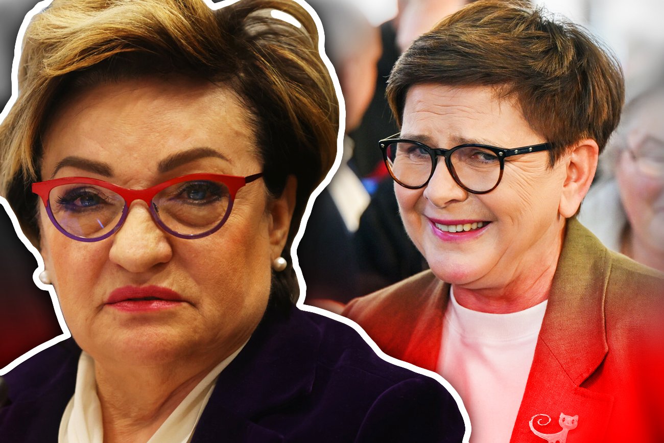 Mirosława Nykiel i Beata Szydło.