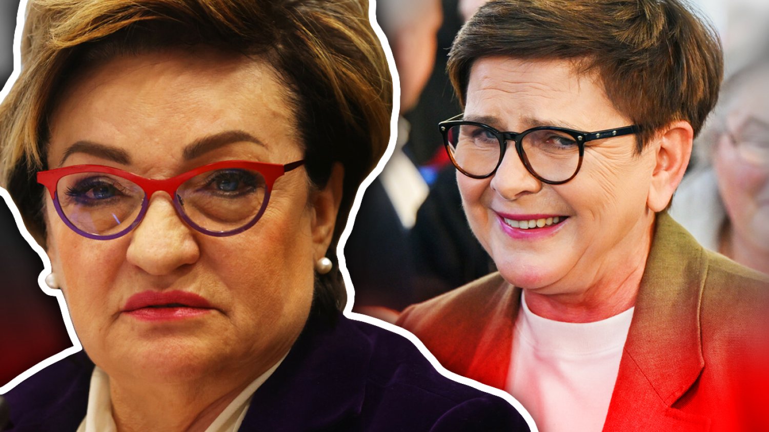 Mirosława Nykiel i Beata Szydło.