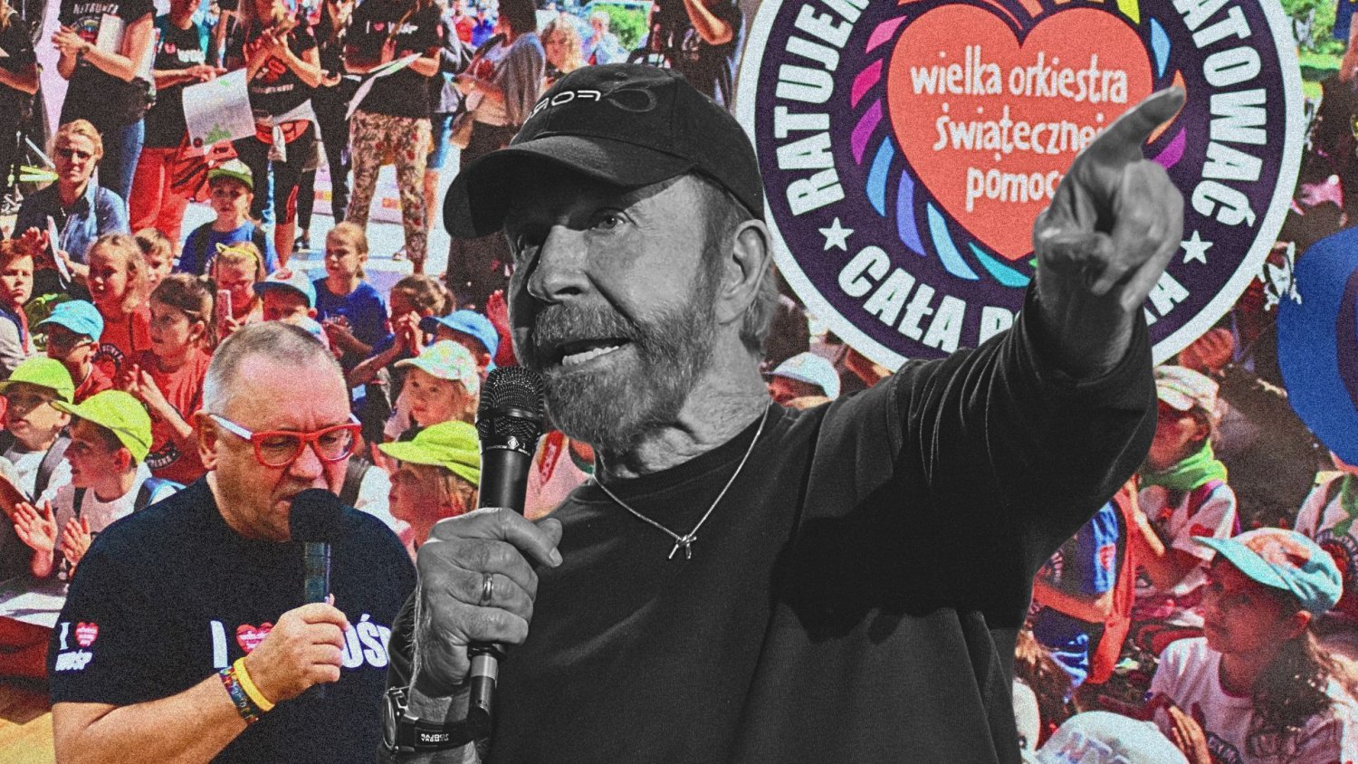 Chuck Norris chciał pokazać Polskę rodzinie. A przed laty chwalił Owsiaka i WOŚP