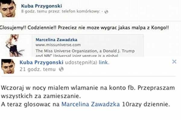 Wątpliwej jakości pomoc dla Marceliny Zawadzkiej, która walczy o finał Miss Universe.