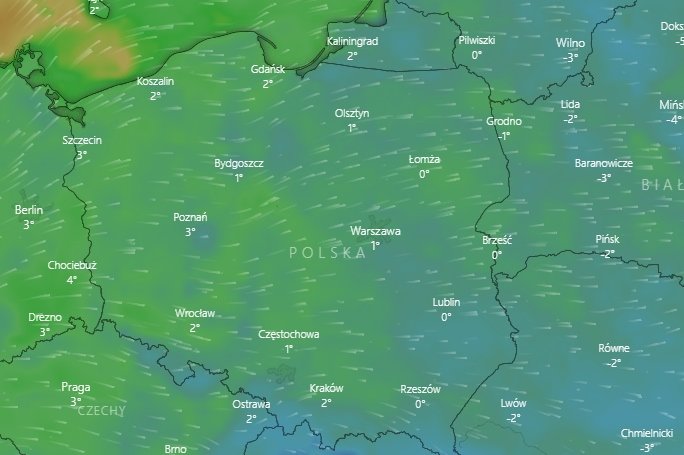 We wtorek będzie całkiem ciepło jak na zimę.