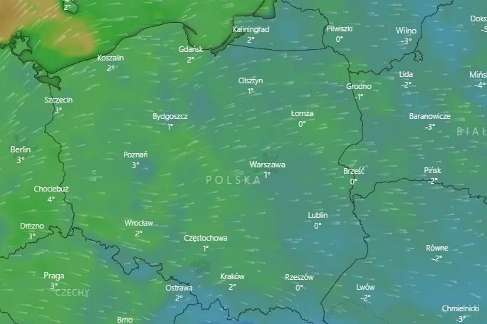 We wtorek będzie całkiem ciepło jak na zimę.