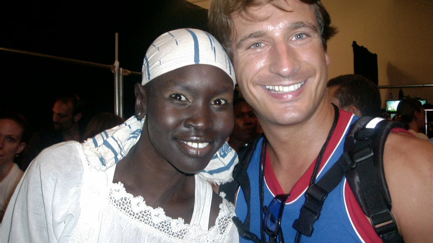 Z supermodelką Alek Wek w NYC