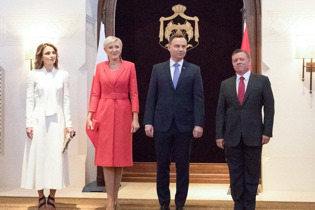 Para prezydencka w Jordanii. Agata Duda zachwyca internautów.