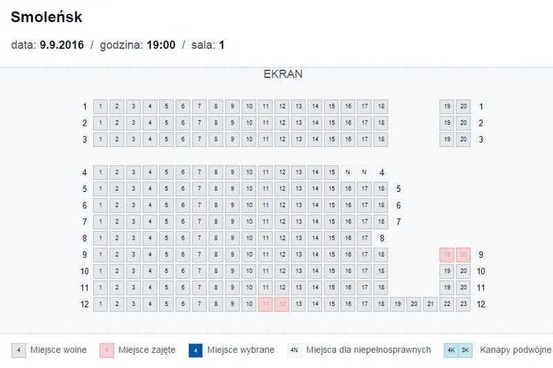 Rezerwacje na premierę filmu "Smoleńsk" w gdańskim kinie Helios.