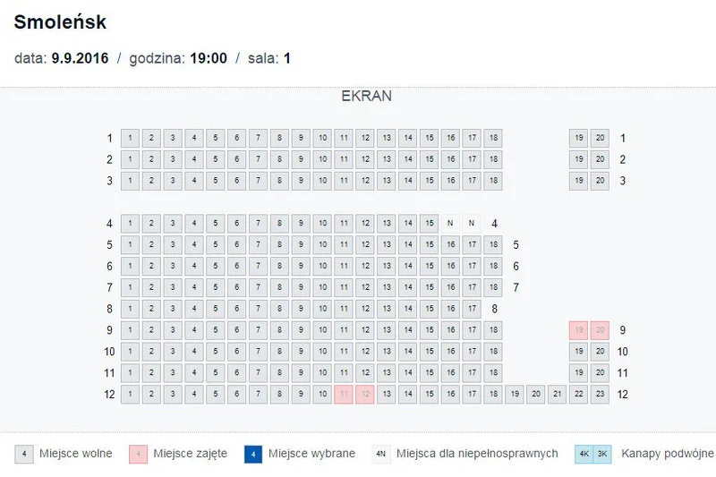 Rezerwacje na premierę filmu "Smoleńsk" w gdańskim kinie Helios.
