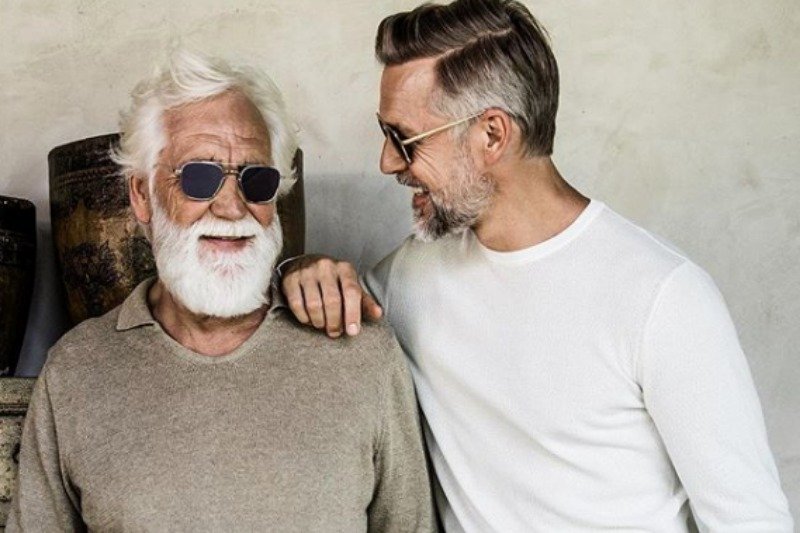 Remco Van Der Linden i jego ojciec aad Van Der Linder we wspólnej sesji zdjęciowej