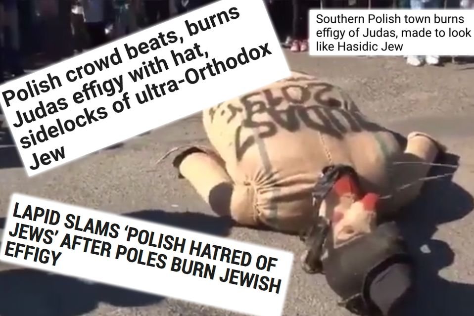 Filmiki i zdjęcia z tradycyjnego okładania kukły Judasza z Pruchnika obiegły już świat