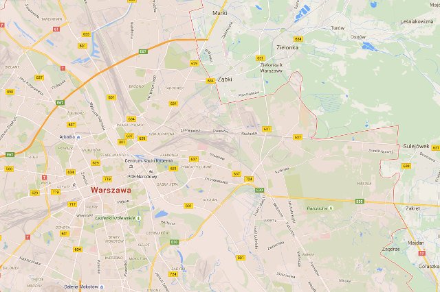 Wisła zniknęła z mapy Google'a