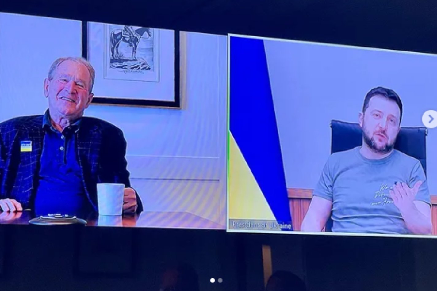 George W. Bush rozmawiał z prezydentem Ukrainy.