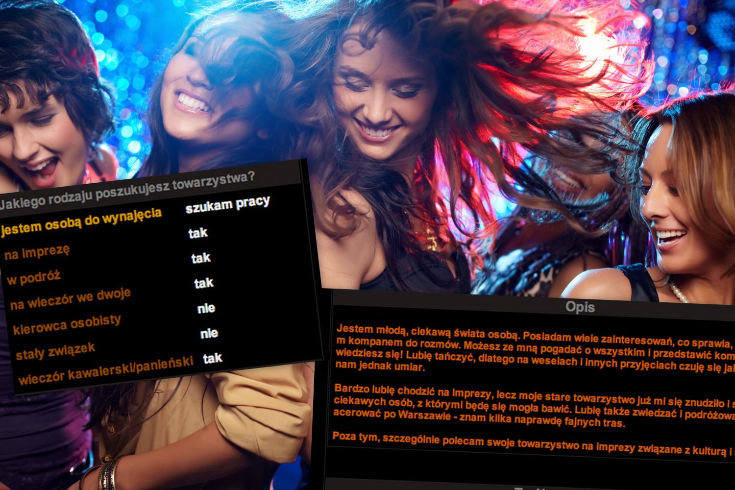 Wynajmij mnie! Zostańmy przyjaciółmi za pieniądze