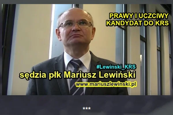 Sędzia Lewiński jest sędzią w stanie spoczynku i - zdaniem sejmowych prawników - nie może zostać wybrany w skład KRS.