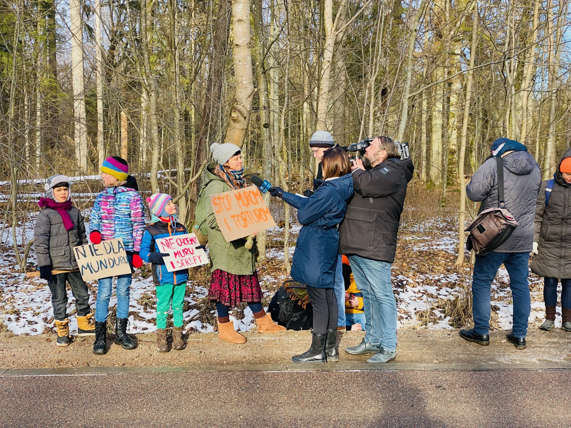 Protesty w Białowieży