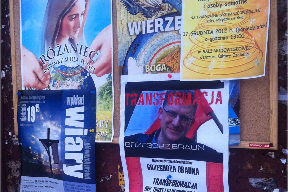 Zaproszenie na wykład Grzegorza Brauna w Izabelinie pod Warszawą