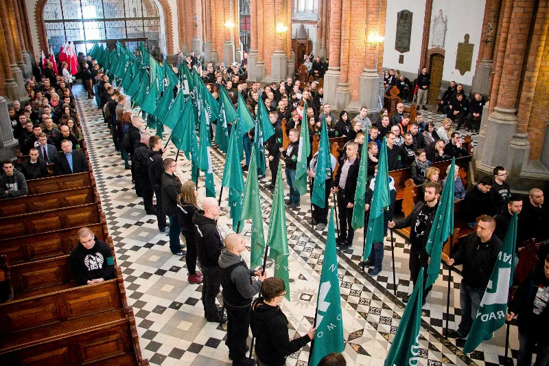 Msza w intencji ONR w białostockiej katedrze.