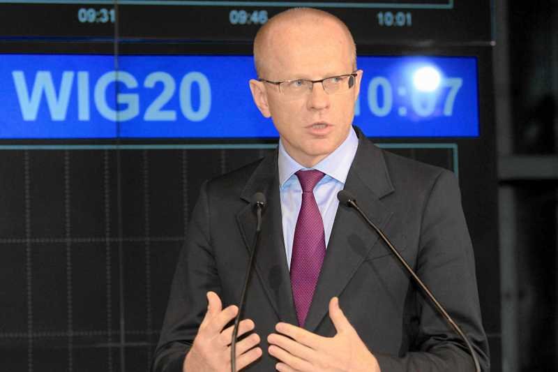 Na zdjęciu prezes GPW Ludwik Sobolewski