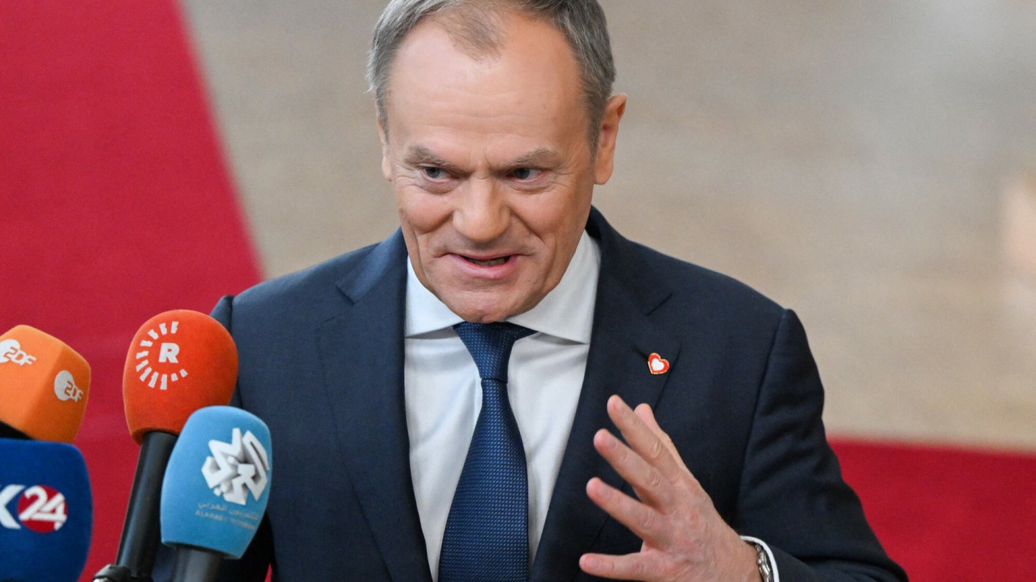 Premier Polski Donald Tusk w Brukseli