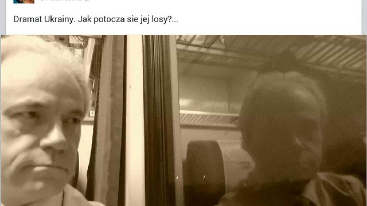 Kolejowe "selfie" Adama Szejnfelda