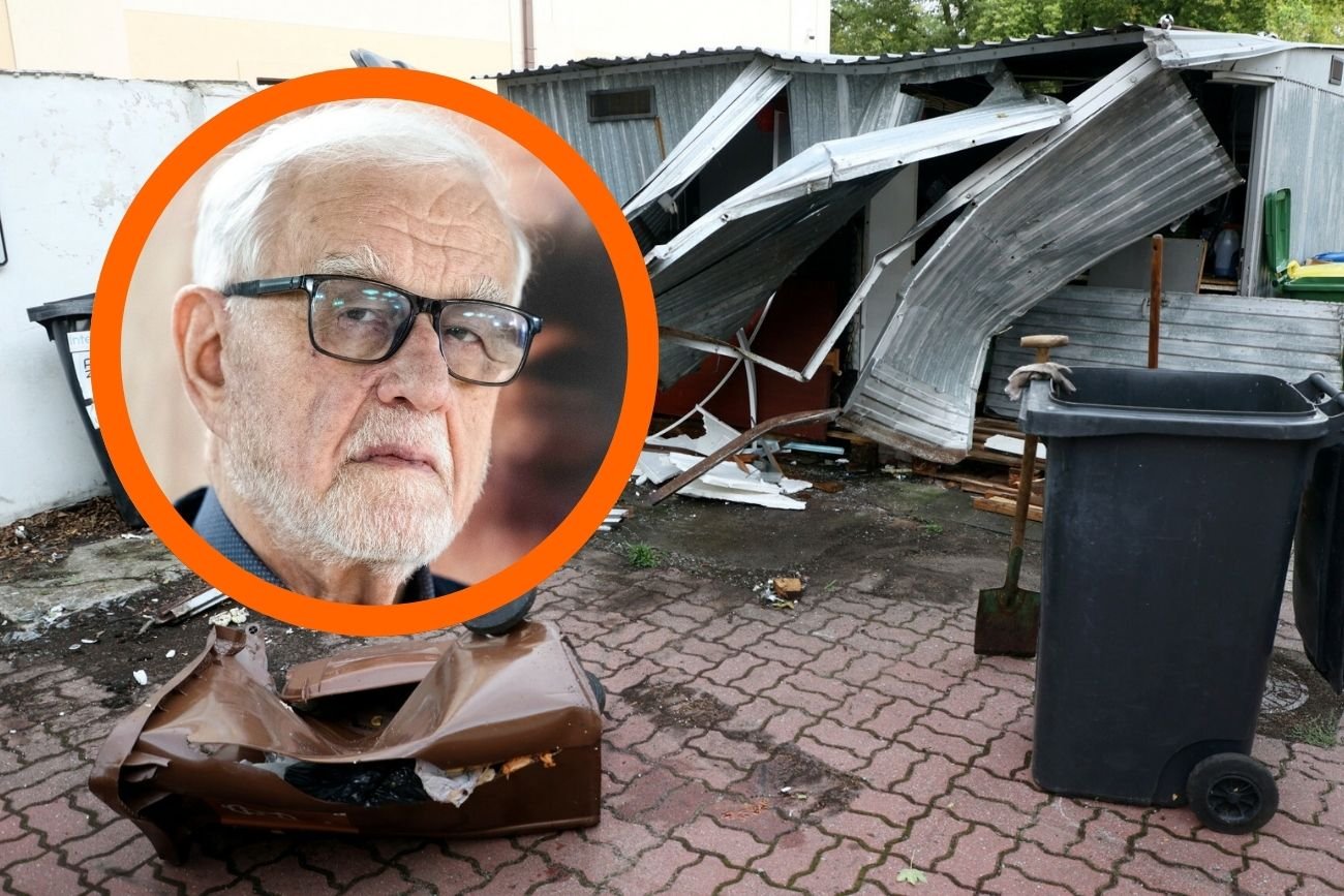 Wypadek Jana Pietrzaka na Wilanowie w Warszawie. Ucierpiała nie tylko wiata