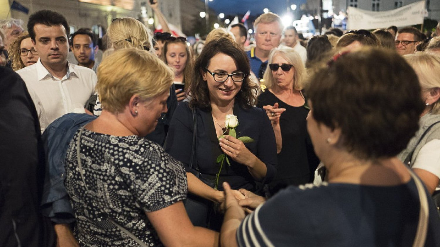 Kamila Gasiuk-Pihowicz została przywitana gromkimi brawami. Już mówi się o niej jako nowej liderce opozycji.