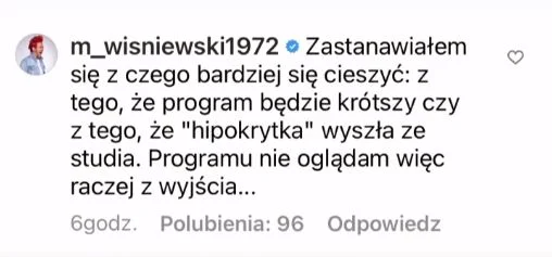 Michał Wiśniewski skomentował wideo z Karoliną Korwin-Piotrowską.