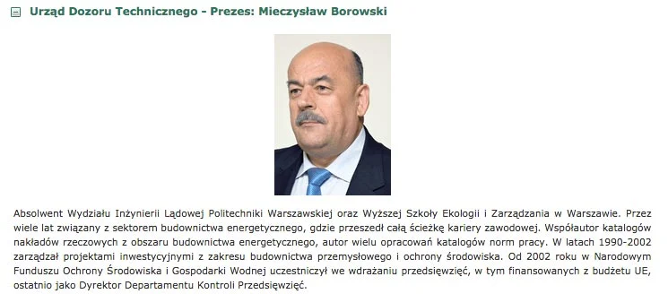 Szefem UDT jest Mieczysław Borowski