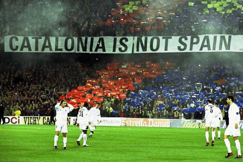 Mecze Barcelony z Realem to forma rywalizacji dwóch hiszpańskich regionów - Katalonii i Kastylii.