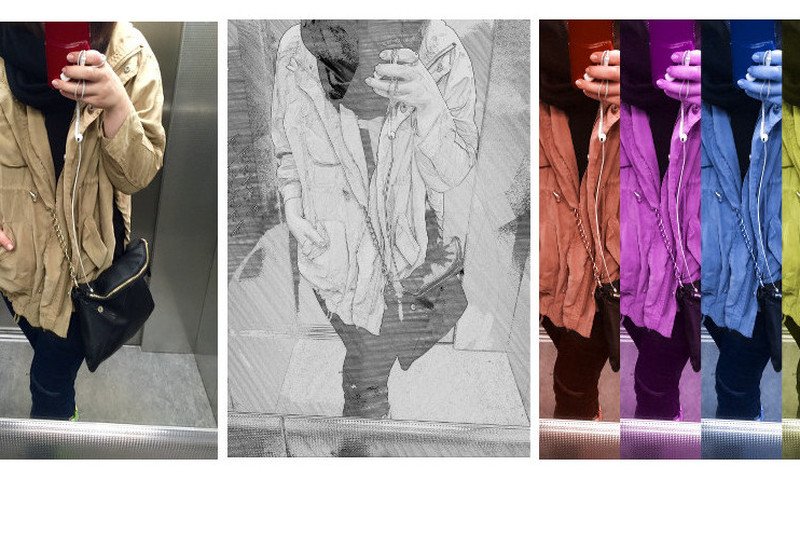 Selfie w windzie musi być.