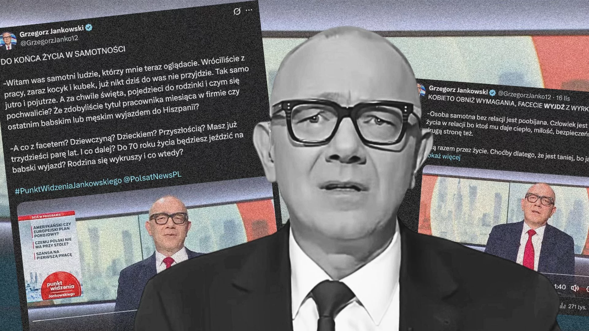 Jesteś samotny/a? Jankowski z Polsatu ma dla ciebie serię rad – i każda jest głupia