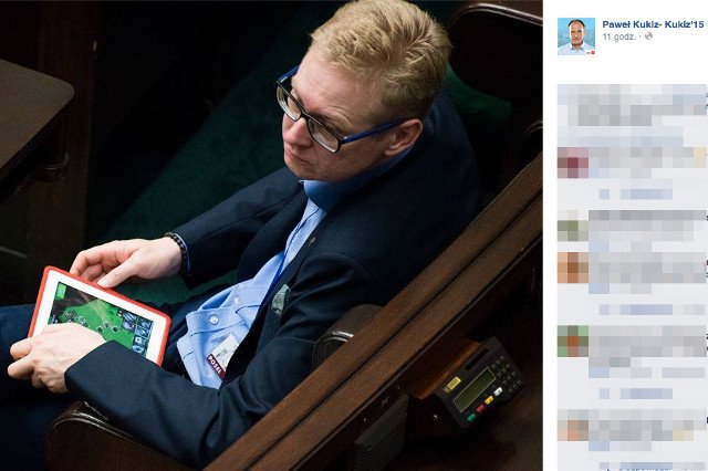 Podczas szkolenia jeden z posłów Nowoczesnej został przyłapany na graniu w grę