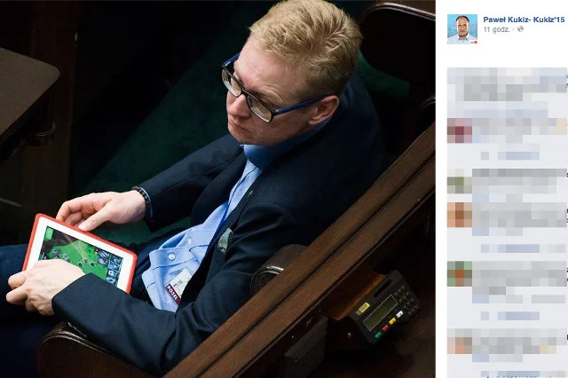 Podczas szkolenia jeden z posłów Nowoczesnej został przyłapany na graniu w grę