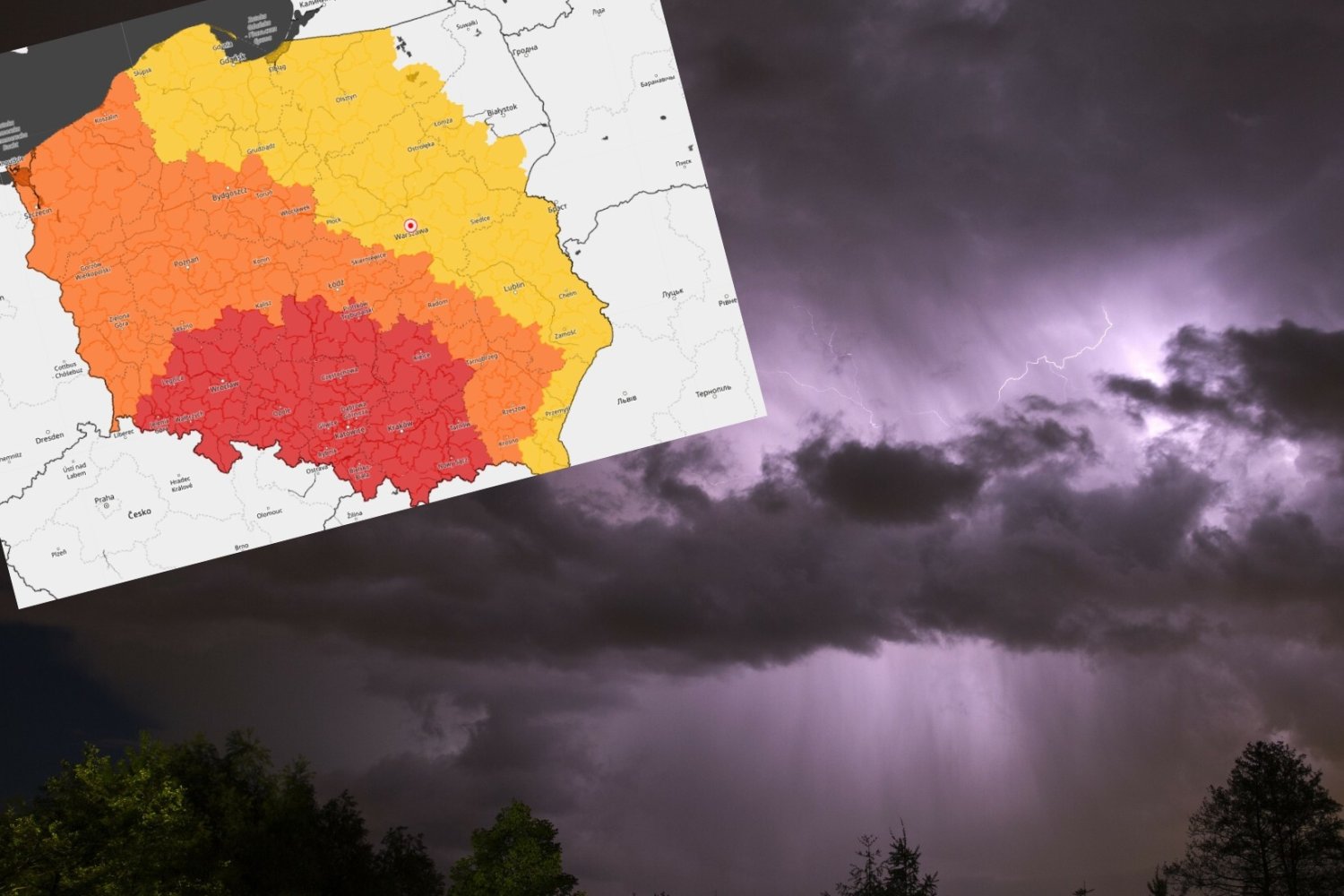 Nadchodzą burze z huraganowym wiatrem. IMGW wydał alerty dla Śląska.