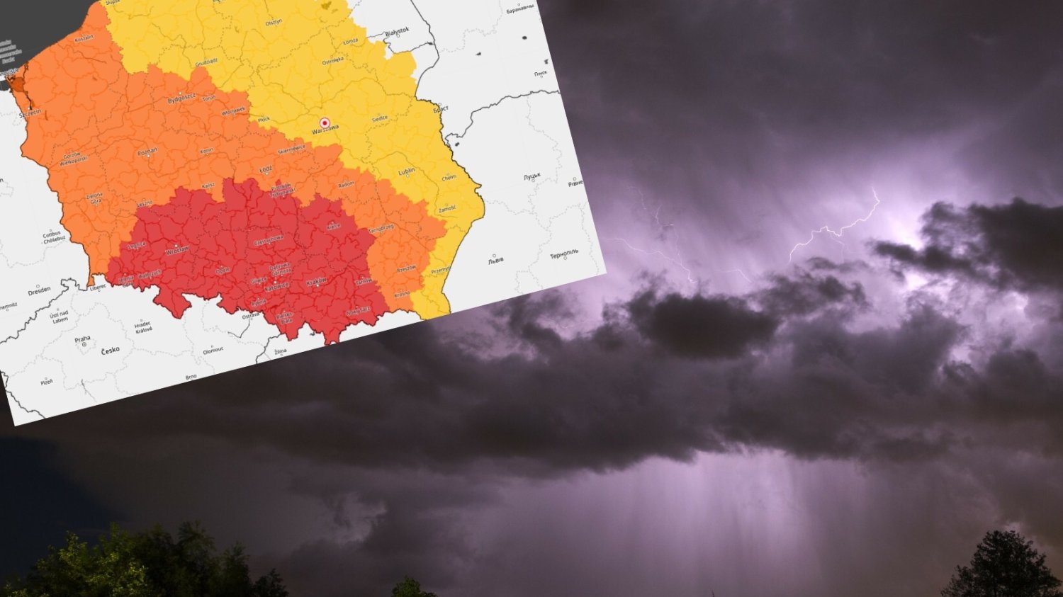 Nadchodzą burze z huraganowym wiatrem. IMGW wydał alerty dla Śląska.