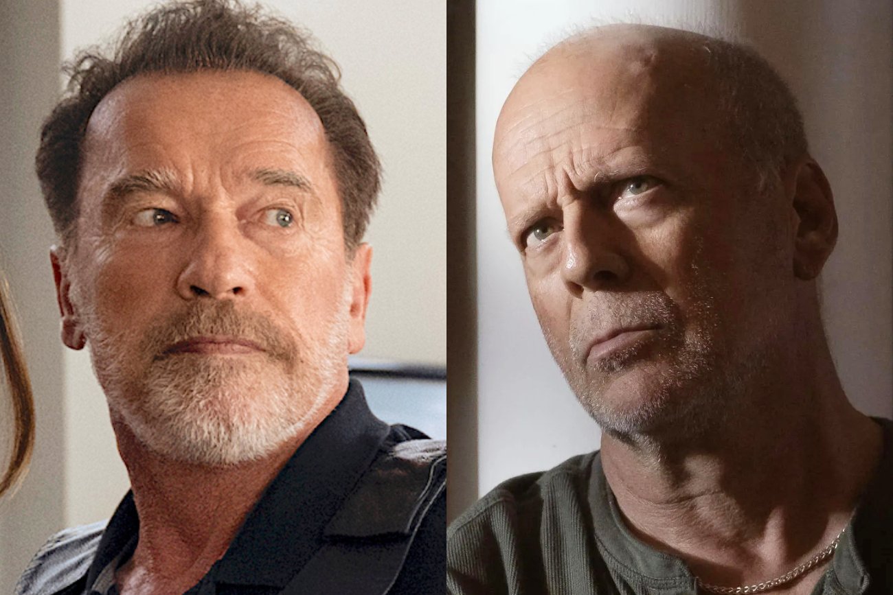 Arnold Schwarzenegger złożył hołd Bruce'owi Willisowi. Arnold Schwarzenegger złożył hołd Bruce'owi Willisowi.