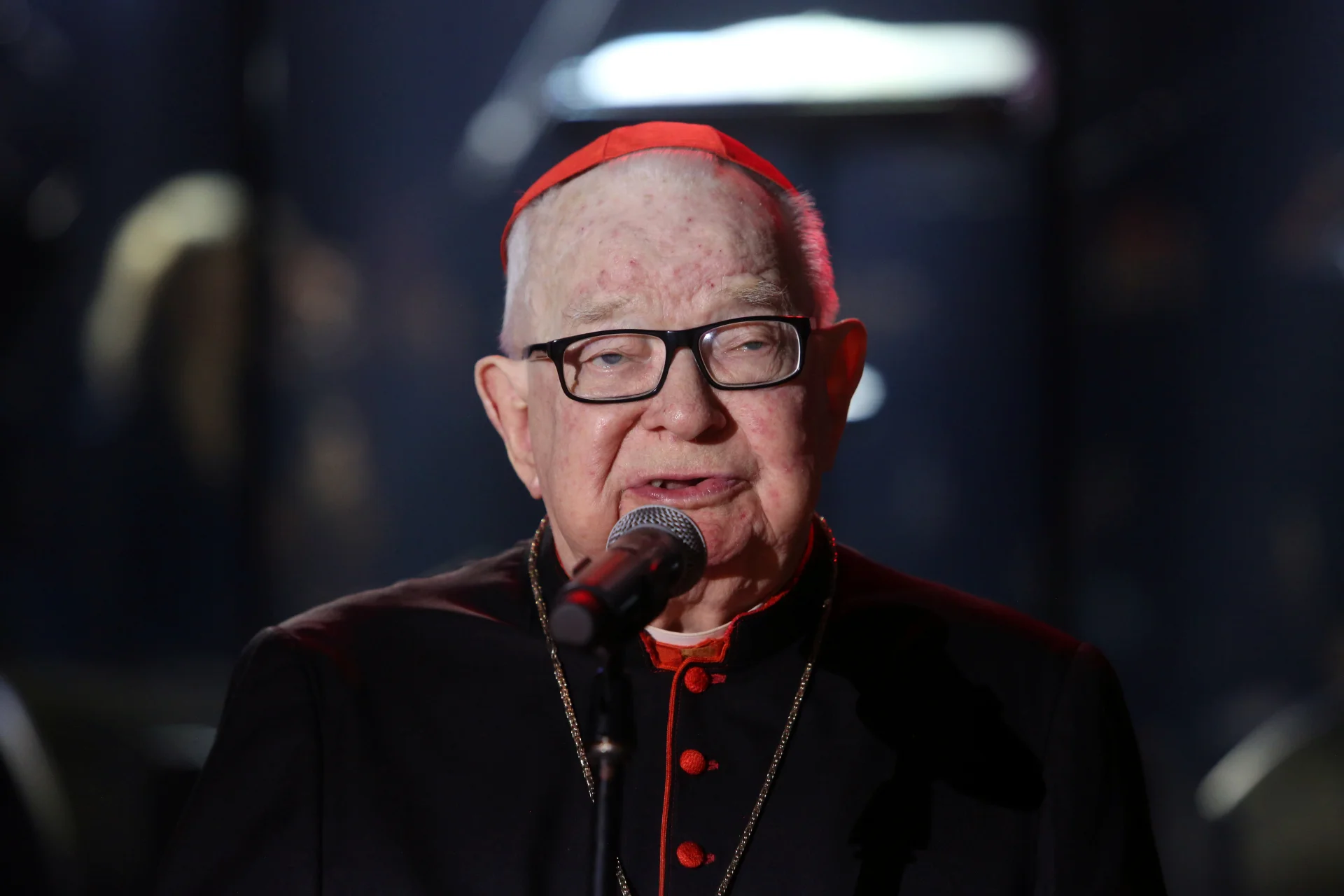 Kard. Henryk Gulbinowicz podczas swoich 95 urodzin.