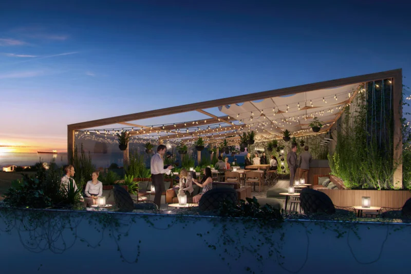 Wizualizacja restauracji w Hotelu Anchoria